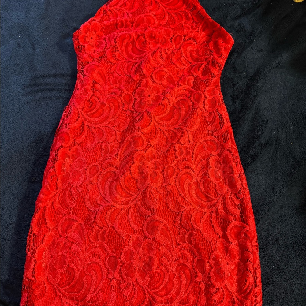 Red dress size small.